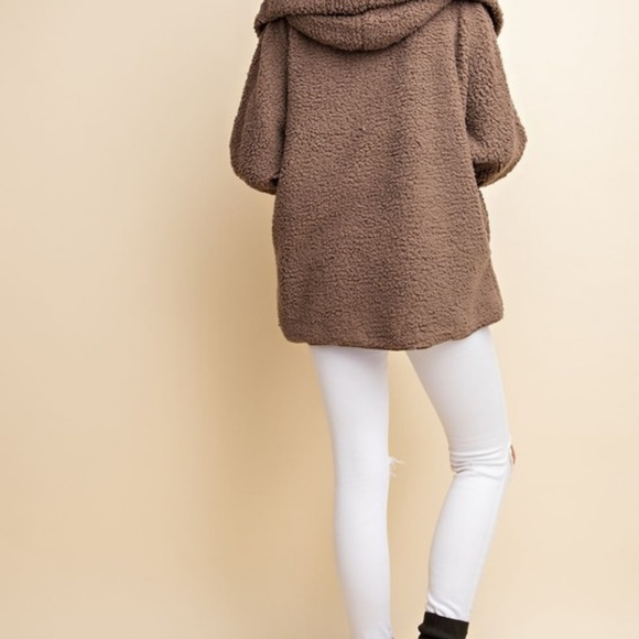 OVERSIZED COZY TEDDY JACKET - Picture 2 of 6